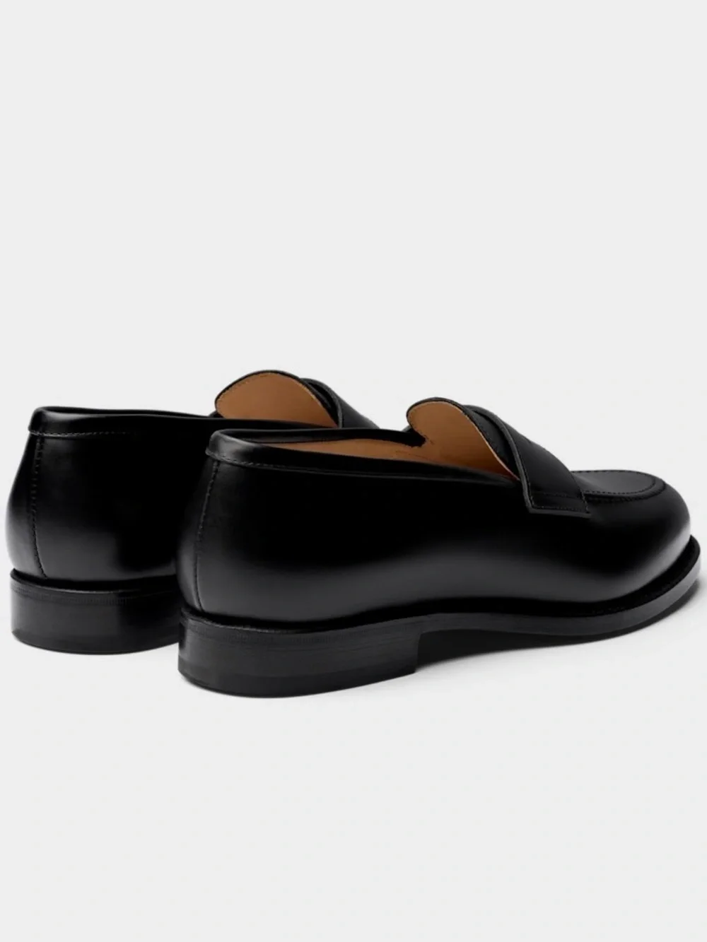Suitsupply Black Leather Penny Loafer
